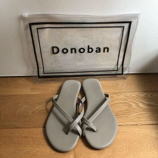 プラージュ(Plage)のdonoban ビーサン 36 グレージュ(ビーチサンダル)