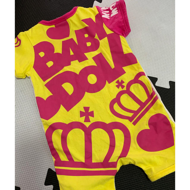 BABYDOLL(ベビードール)のBABY DOLL＝ミニーコラボ…ロンパース(最安値) キッズ/ベビー/マタニティのベビー服(~85cm)(ロンパース)の商品写真