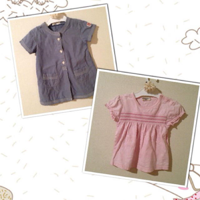 Branshes(ブランシェス)のsayaka様専用★ワンピ2枚セット キッズ/ベビー/マタニティのキッズ服女の子用(90cm~)(その他)の商品写真