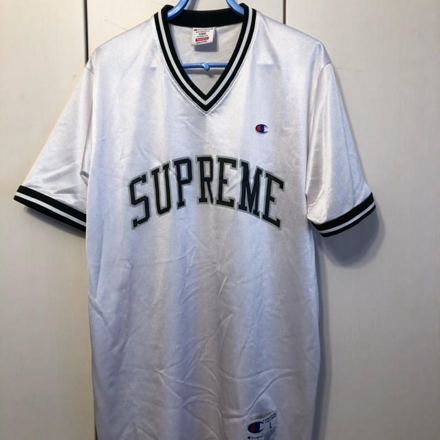 supreme champion ロゴ　メッシュ　Tシャツ