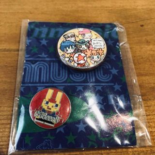 コナミ(KONAMI)の☆ポップンミュージック☆缶バッヂ&ピンズセット☆激レア☆(バッジ/ピンバッジ)