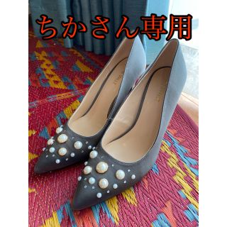 ナインウエスト(NINE WEST)の【新品未使用】NINE WEST シルバーグレーのパンプス（25.5cm）(ハイヒール/パンプス)