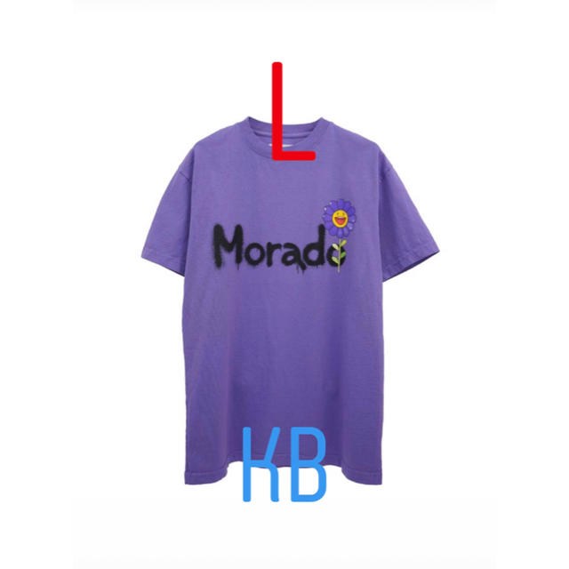 jbalvin×村上隆　MoradoSprayPaintTee/Purple