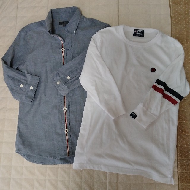 OUTDOOR(アウトドア)のメンズ　七分袖Tシャツと七分丈シャツ２枚セット メンズのトップス(Tシャツ/カットソー(七分/長袖))の商品写真