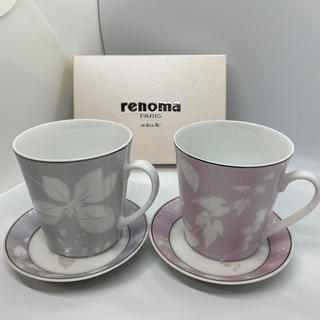 レノマ(RENOMA)のペアマグカップ&ソーサー　renoma(グラス/カップ)