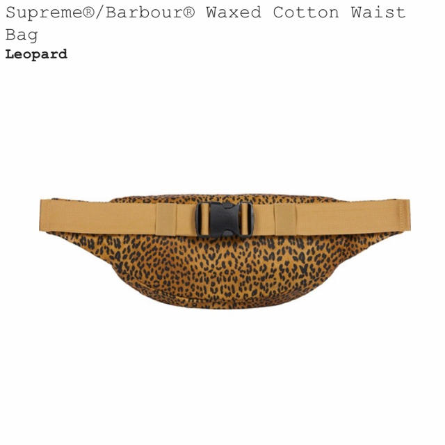 安いセール時期 Supreme 20ss Barbour Waist Bag Leopard