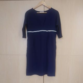 授乳服　七分袖ワンピース　お宮参りなどに(マタニティワンピース)
