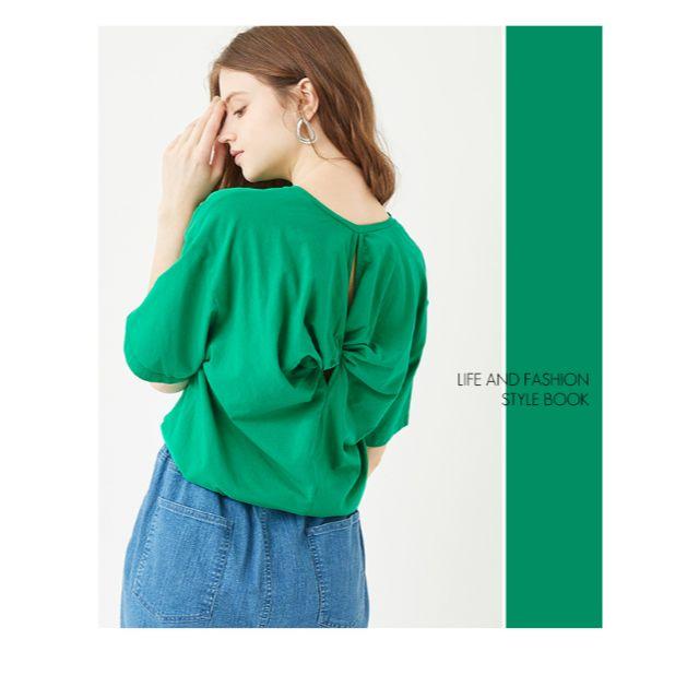 titivate(ティティベイト)の完売　ティティベイト　バックツイスト　Tシャツ　新品　titivate レディースのトップス(カットソー(半袖/袖なし))の商品写真