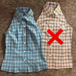 バーバリーブルーレーベル(BURBERRY BLUE LABEL)のBurberry Blue label ノースリーブシャツ(シャツ/ブラウス(半袖/袖なし))