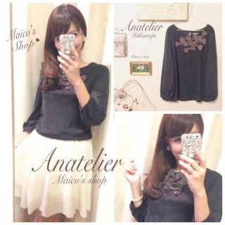 アナトリエ(anatelier)のanatelier♡リボントップス(カットソー(長袖/七分))