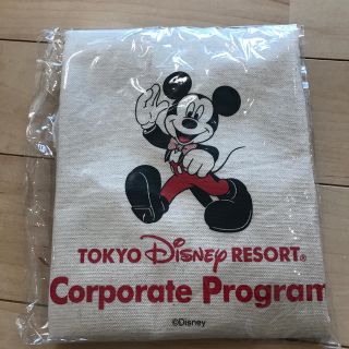 ディズニー(Disney)のディズニーコーポレートプログラム　トートバッグ　ミッキー　キャンバス生地(エコバッグ)