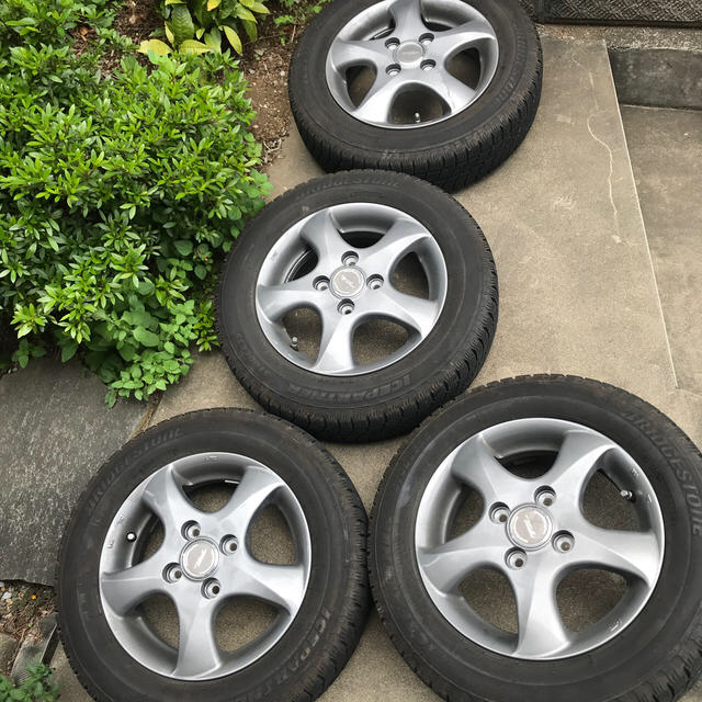 155/65R13 ブリヂストン　スタッドレス　アルミ付　2016年　美品