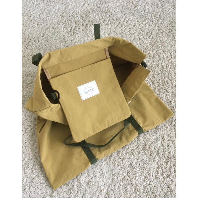 AIGLE(エーグル)のAIGLE巾着トート　黄色 レディースのバッグ(トートバッグ)の商品写真