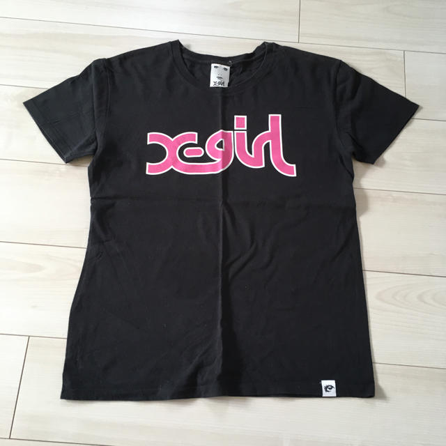 X-girl(エックスガール)のx-girl Tシャツ　黒T レディースのトップス(Tシャツ(半袖/袖なし))の商品写真
