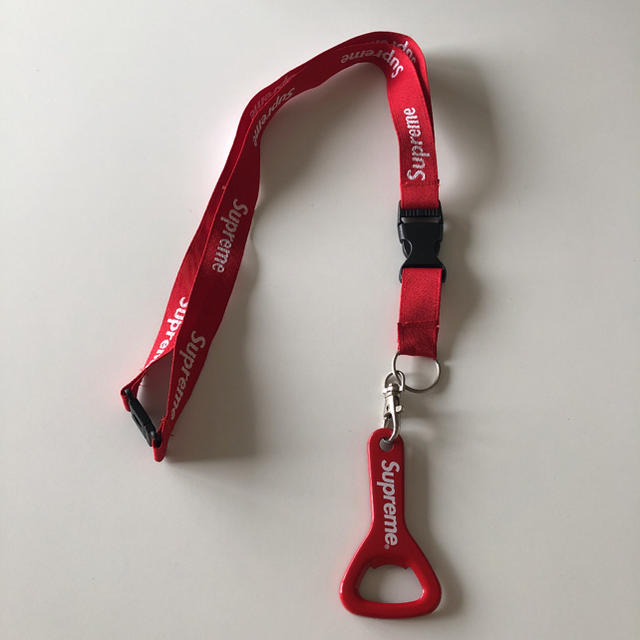 希少【 Supreme  】 14SS Lanyard 赤 栓抜き