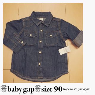 ベビーギャップ(babyGAP)の売り切り価格♔デニムシャツ・size90(Tシャツ/カットソー)