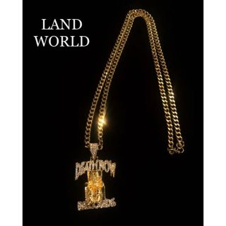 アヴァランチ(AVALANCHE)の新品 未使用 2pac death row  ゴールド GOLD ネックレス(ネックレス)