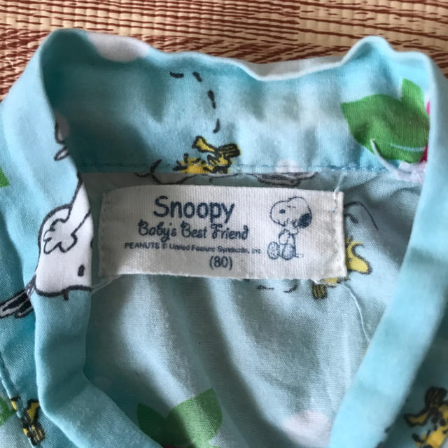 SNOOPY(スヌーピー)のスヌーピー甚平・浴衣　80cm キッズ/ベビー/マタニティのベビー服(~85cm)(甚平/浴衣)の商品写真