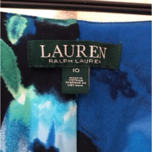 Ralph Lauren(ラルフローレン)のラルフローレン　ワンピース　美品　大きいサイズ10 レディースのワンピース(ひざ丈ワンピース)の商品写真