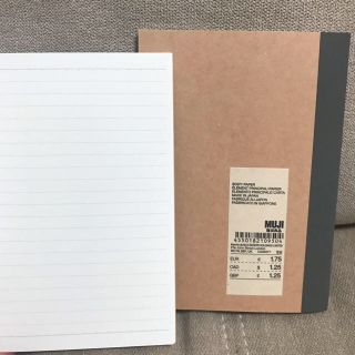 ムジルシリョウヒン(MUJI (無印良品))の【Saehanaさま】無印良品 A6ノート 6mm横罫(ノート/メモ帳/ふせん)