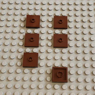 レゴ(Lego)のLEGO レゴ 正規品 茶  パーツ 計6個 【8番】(積み木/ブロック)