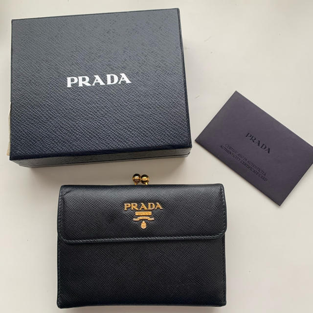 PRADA - PRADA サフィアーノ 財布 ブラックの通販 by iii's shop｜プラダならラクマ