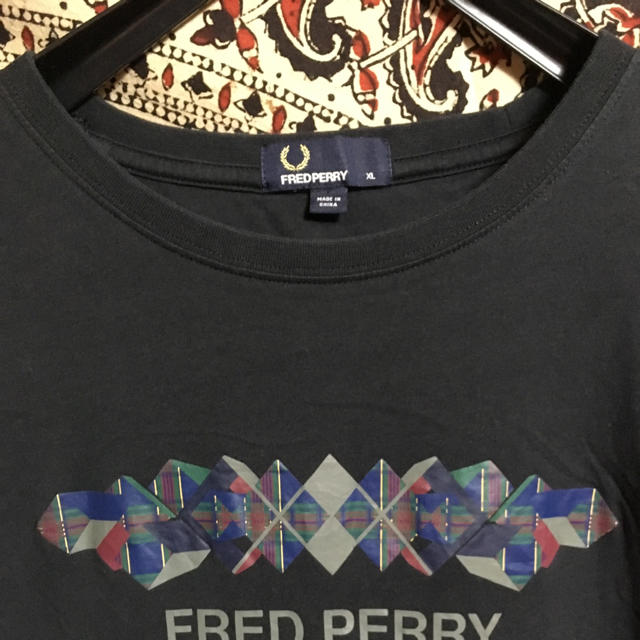 FRED PERRY(フレッドペリー)の希少bigサイズ!Fred PerryTシャツ UKUSAイギリスヨーロッパ古着 メンズのトップス(Tシャツ/カットソー(半袖/袖なし))の商品写真