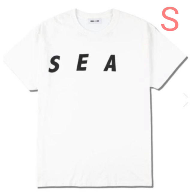 白 S WIND AND SEA KEEP DISTANCE T-SHIRT