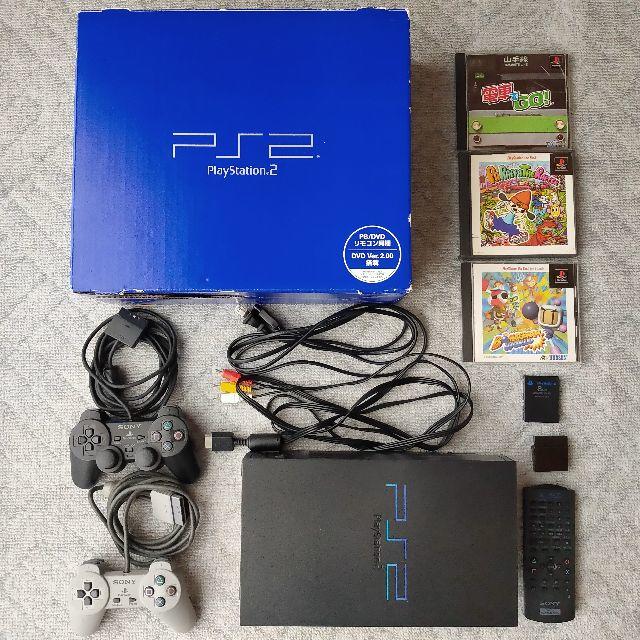 PS2本体一式＋パラッパラッパー・ボンバーマンワールド・電車でGO セット