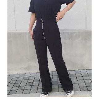 フィーニー(PHEENY)のPHEENY スラックパンツ　黒　サイズ1(カジュアルパンツ)