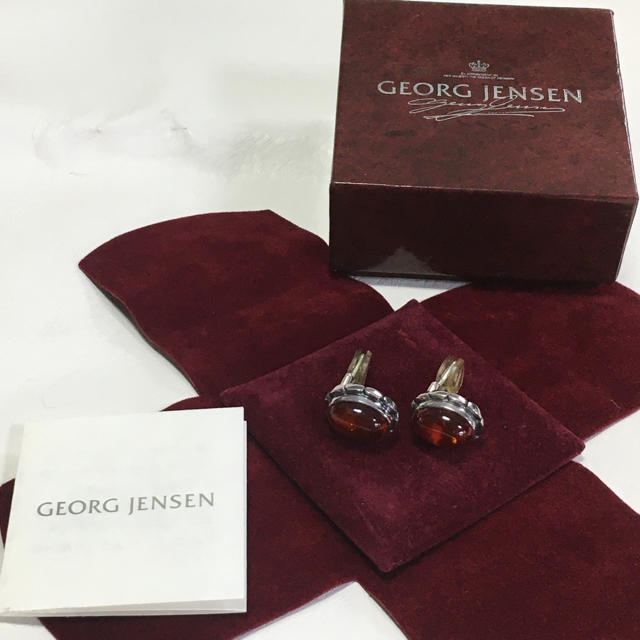 Georg Jensen(ジョージジェンセン)の送料込み　ジョージジェンセン　イヤリング石付き　925 レディースのアクセサリー(イヤリング)の商品写真