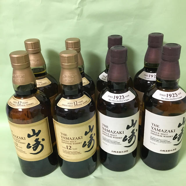 サントリー(サントリー)の山崎１２年×４山崎×４ 食品/飲料/酒の酒(ウイスキー)の商品写真