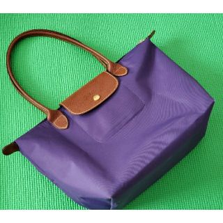 ロンシャン(LONGCHAMP)のキキ様専用　中古　 ロンシャン ル プリアージュ ハンドバッグ Sサイズ 　紫(トートバッグ)