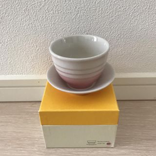 ルクルーゼ(LE CREUSET)のルクルーゼ  パウダーピンク　カップ&ソーサー(食器)