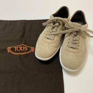 トッズ(TOD'S)の極美品　TOD'S　トッズ　スエードレザーロゴシューズ　靴(スニーカー)