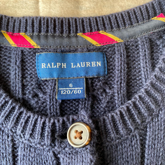 Ralph Lauren(ラルフローレン)の⭐︎専用です⭐︎  ラルフローレン　ペプラムカーディガン　120 キッズ/ベビー/マタニティのキッズ服女の子用(90cm~)(カーディガン)の商品写真