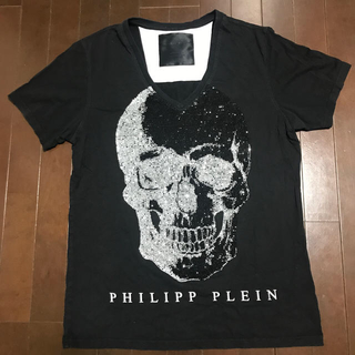 ルシアンペラフィネ(Lucien pellat-finet)のPHILIPP PLEIN ラインストーンTシャツ(Tシャツ/カットソー(半袖/袖なし))