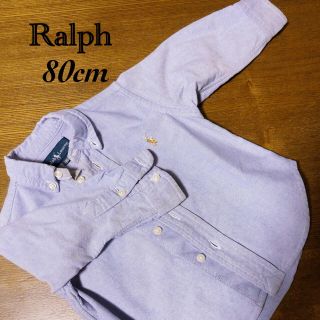 ポロラルフローレン(POLO RALPH LAUREN)のポロラルフローレン　ベビーポロシャツ80cm ブルー(シャツ/カットソー)