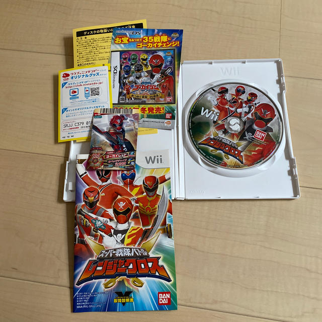 BANDAI(バンダイ)のかげまる様専用スーパー戦隊バトル レンジャークロス Wii エンタメ/ホビーのゲームソフト/ゲーム機本体(家庭用ゲームソフト)の商品写真