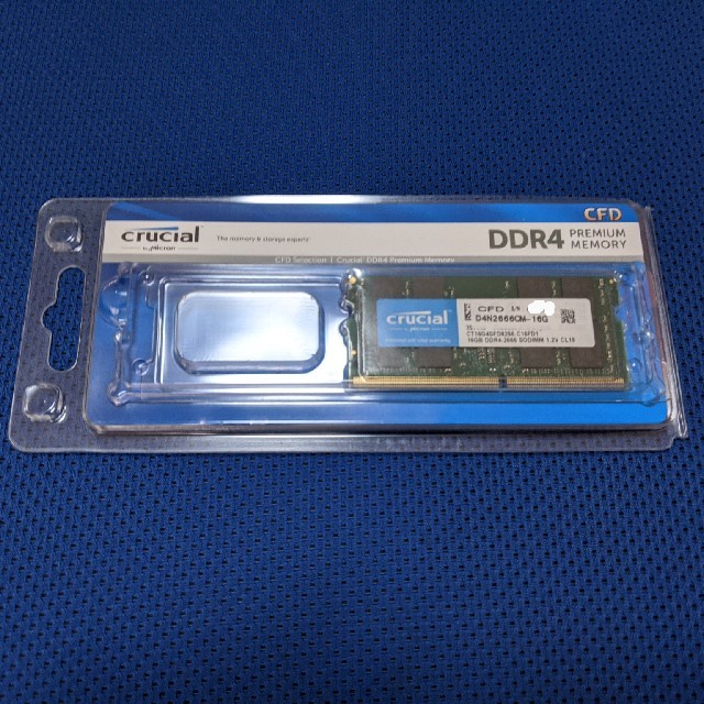 値下げ CFD Crucial DDR4-2666 16GB SODIMM