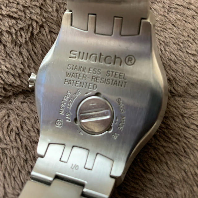 swatch(スウォッチ)のswatch/スウォッチ/腕時計/シルバー/イエロー/メンズ/スイスで購入 メンズの時計(腕時計(アナログ))の商品写真