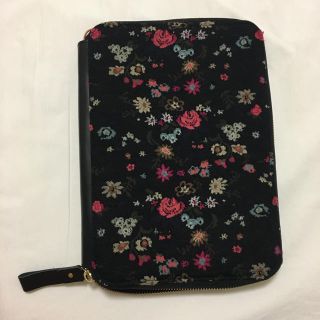 ほぼ日手帳カズンジッパーズ　ANTIPAST  FLOWER RUG（ブラック）(ブックカバー)