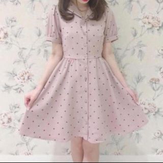 evelyn エブリン ハート ドット ワンピース F
