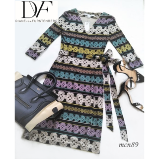 ダイアンフォンファステンバーグ(DIANE von FURSTENBERG)の【新品・タグ付】DVF　New Julian　ラップドレス 　0(ひざ丈ワンピース)