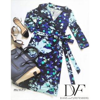 ダイアンフォンファステンバーグ(DIANE von FURSTENBERG)の【新品・タグ付】DVF　Julian Two　ラップドレス　0(ひざ丈ワンピース)