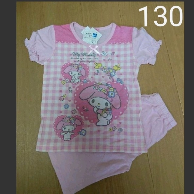 マイメロディ(マイメロディ)のサンリオ マイメロ パジャマ キッズ/ベビー/マタニティのキッズ服女の子用(90cm~)(パジャマ)の商品写真