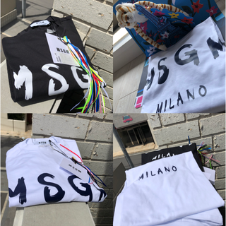 エムエスジイエム(MSGM)の★新品★ MSGM MILANO 定番 半袖 ロゴTシャツ XSサイズ(Tシャツ/カットソー(半袖/袖なし))