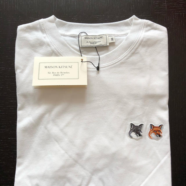 MAISON KITSUNE'(メゾンキツネ)のメゾンキツネ　Tシャツ　ダブルフォックス　XS メンズのトップス(Tシャツ/カットソー(半袖/袖なし))の商品写真