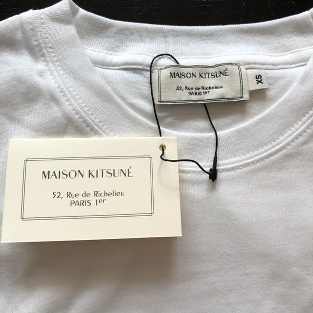 MAISON KITSUNE'(メゾンキツネ)のメゾンキツネ　Tシャツ　ダブルフォックス　XS メンズのトップス(Tシャツ/カットソー(半袖/袖なし))の商品写真