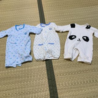 ミニー様　専用　美品　ロンパース　3点セット　60(カバーオール)